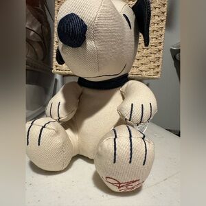 American Eagle Outfitters Cream and Black Drawstring Bag